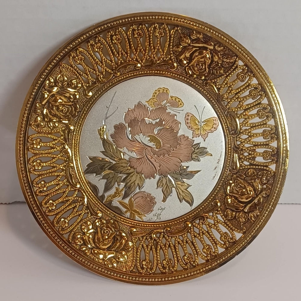 Vintage‎ Sankyo Collector Musical Decorative Plate Plays “Amazing Grace” JAPAN